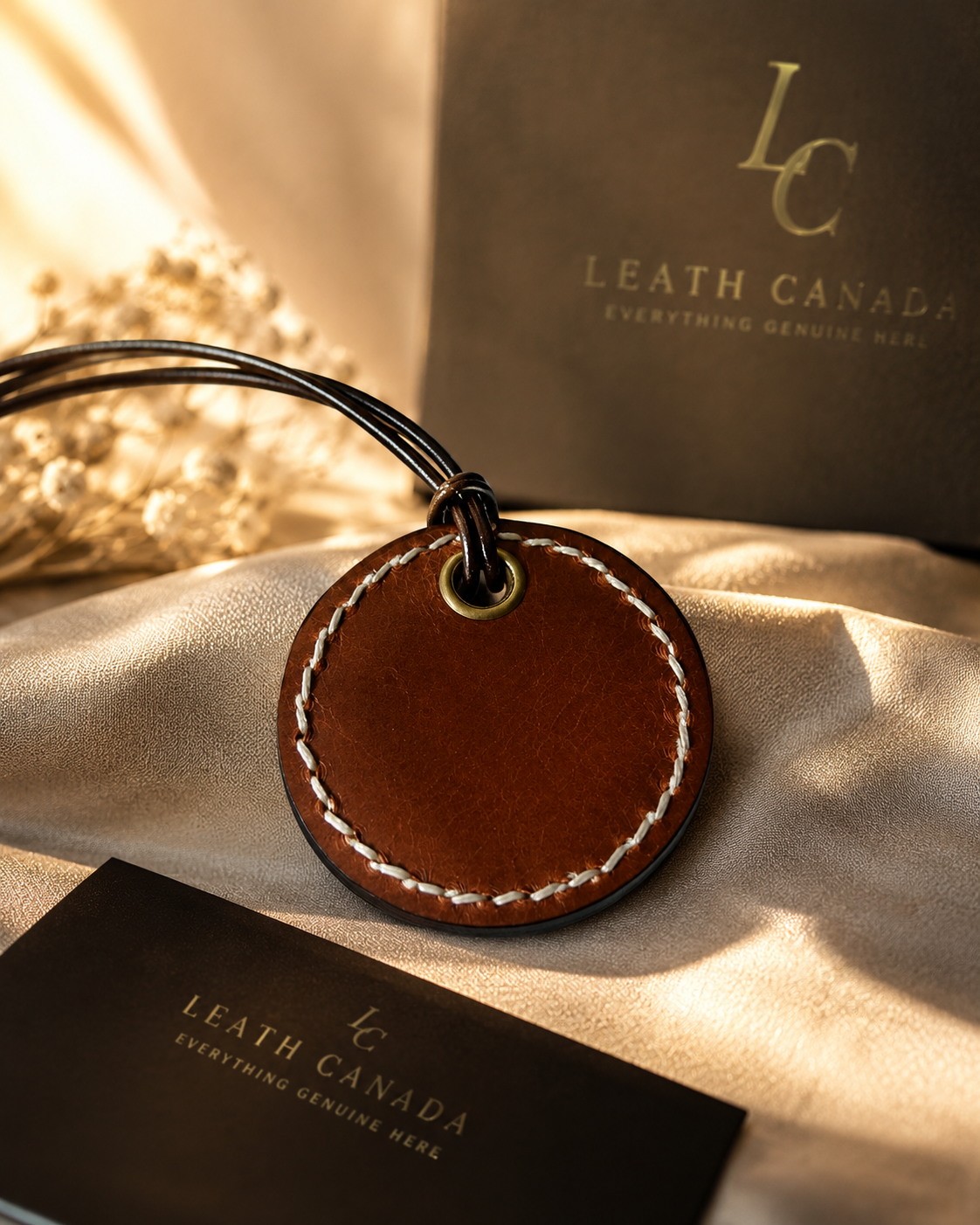 Leather Disc Scent Vent