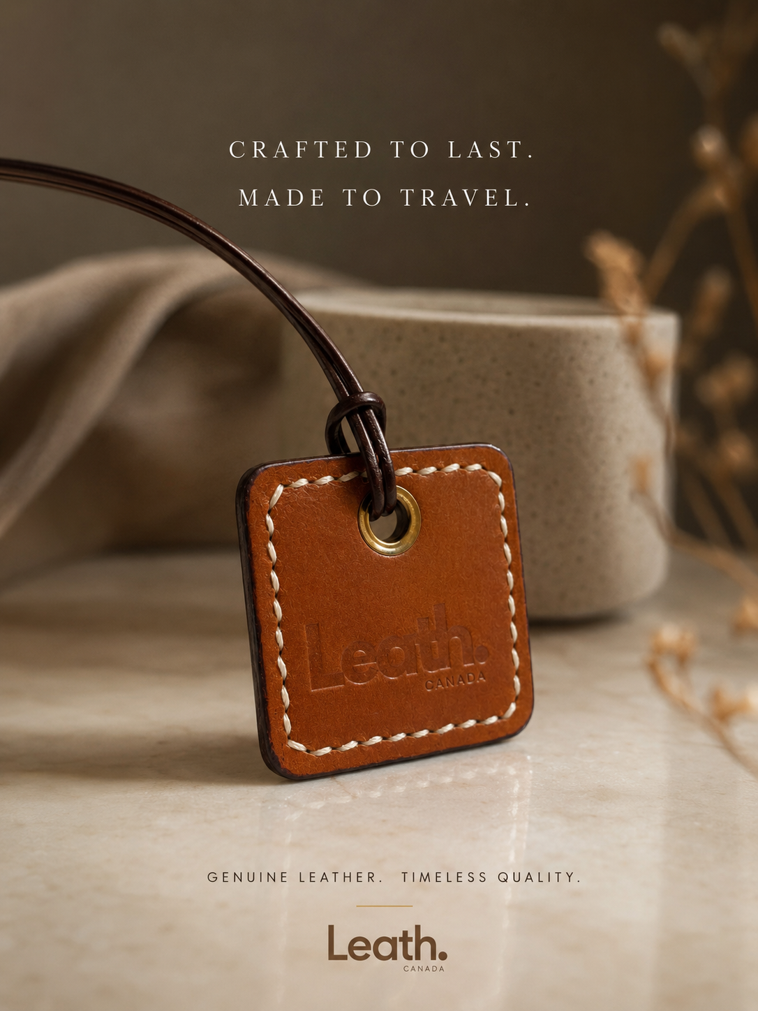 Leather Square Scent Pod