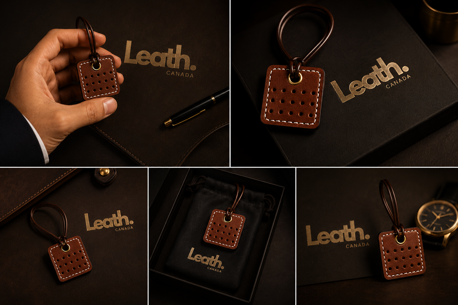 Leather Square Scent Pod