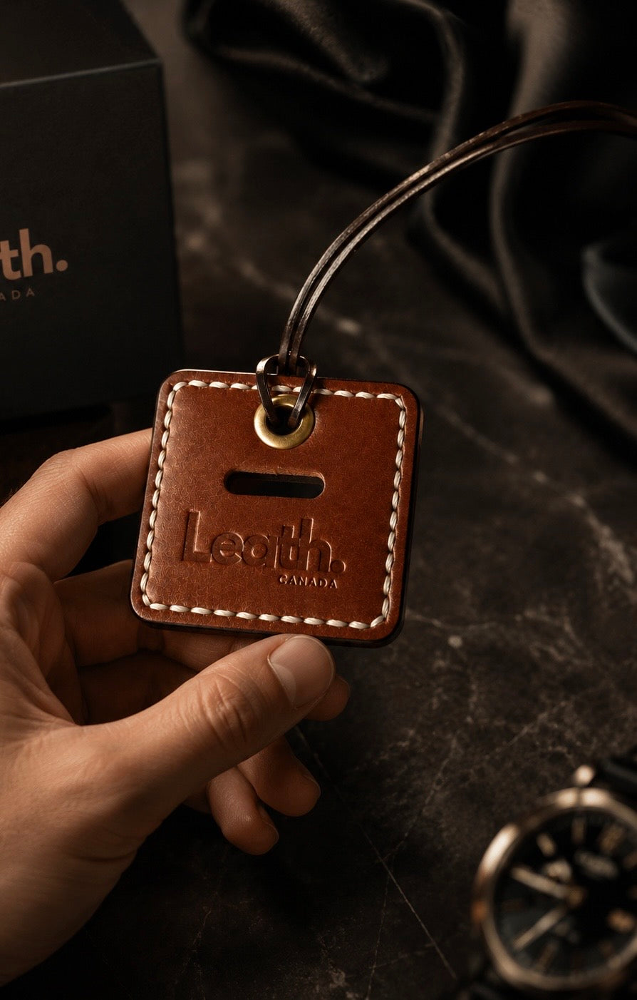 Leather Square Scent Vent