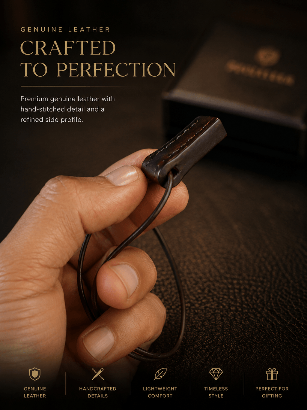 Leath Leather Pendant