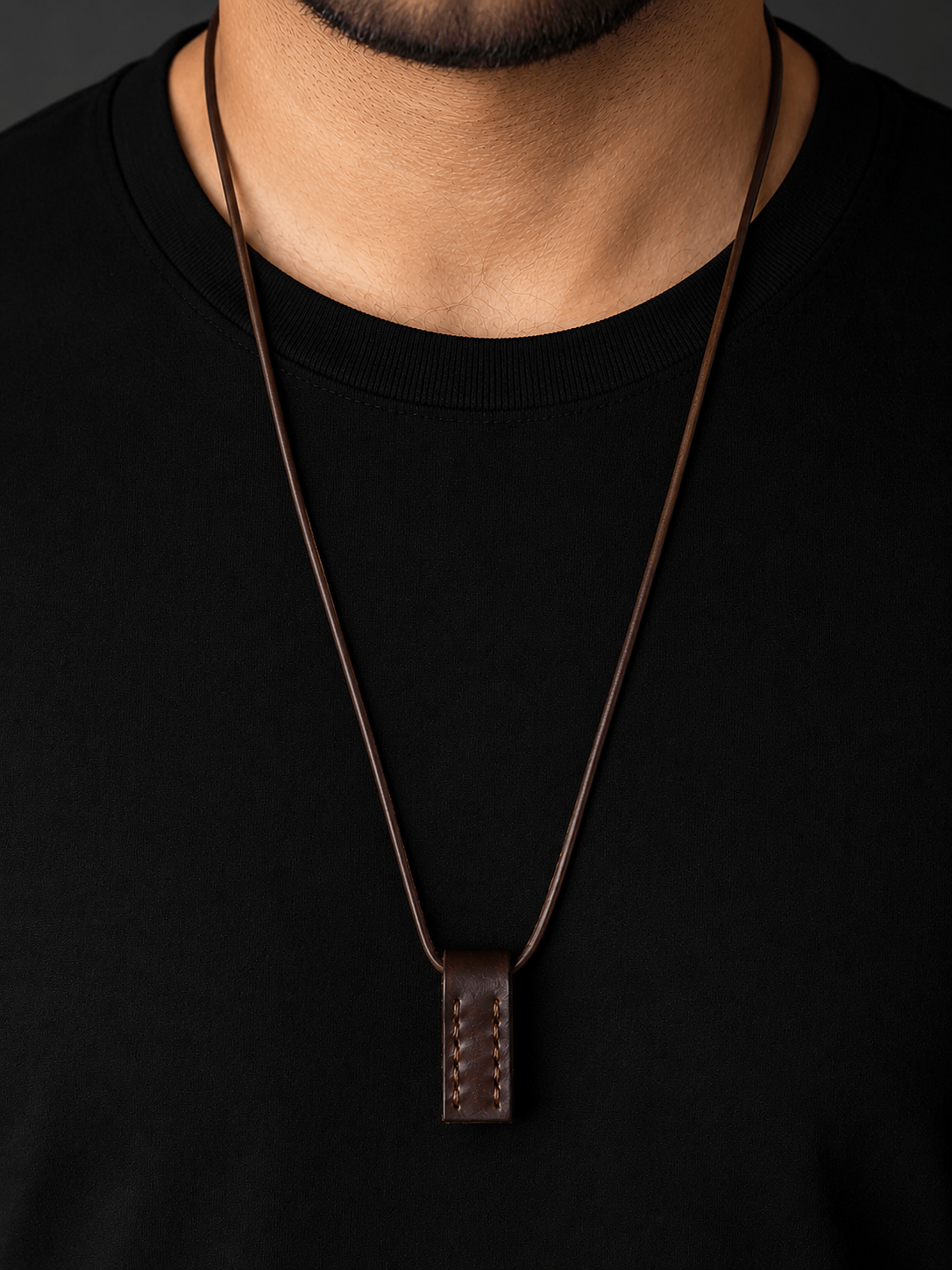 Leath Leather Pendant